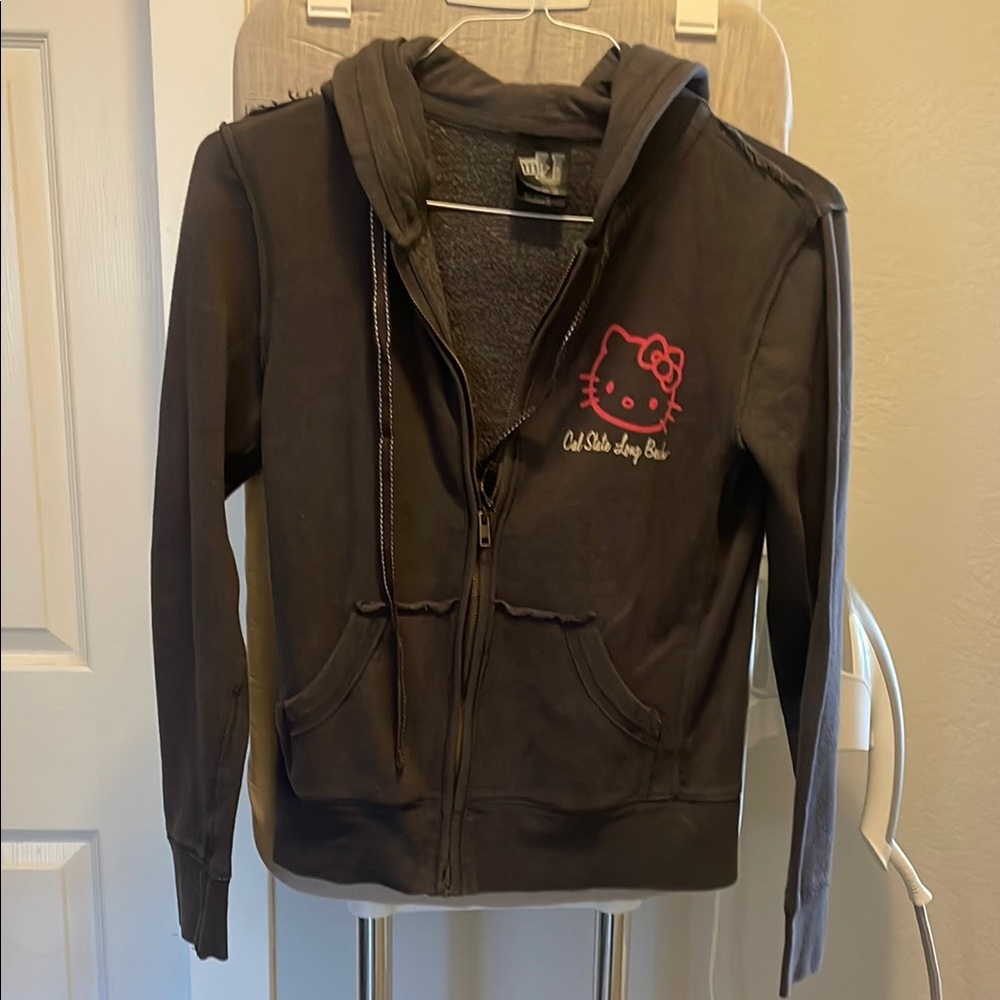 Cal State Long Beach Hello Kitty zip up hoodie